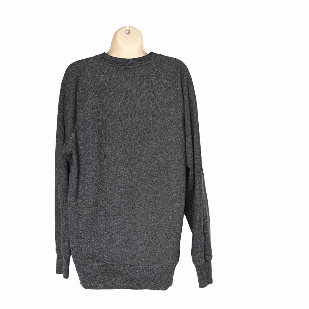 J.CREW Vintage Unisex Gray Sweatshirt , Size Large with Front Pocket - Picture 6 of 7